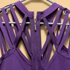 Bebe Knee-Length Criss Cross Dress